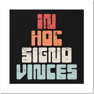 In Hoc Signo Vinces | Retro Knights Templar Crusader Posters and Art